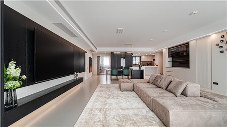 20.8w打造黑白極簡(jiǎn)風(fēng)格的家180m² | 麗爾曼頓全房全屋定制