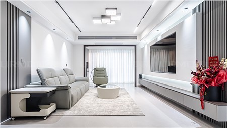 12.8w打造現(xiàn)代黑白風(fēng)格的家136m² | 麗爾曼頓全房全屋定制